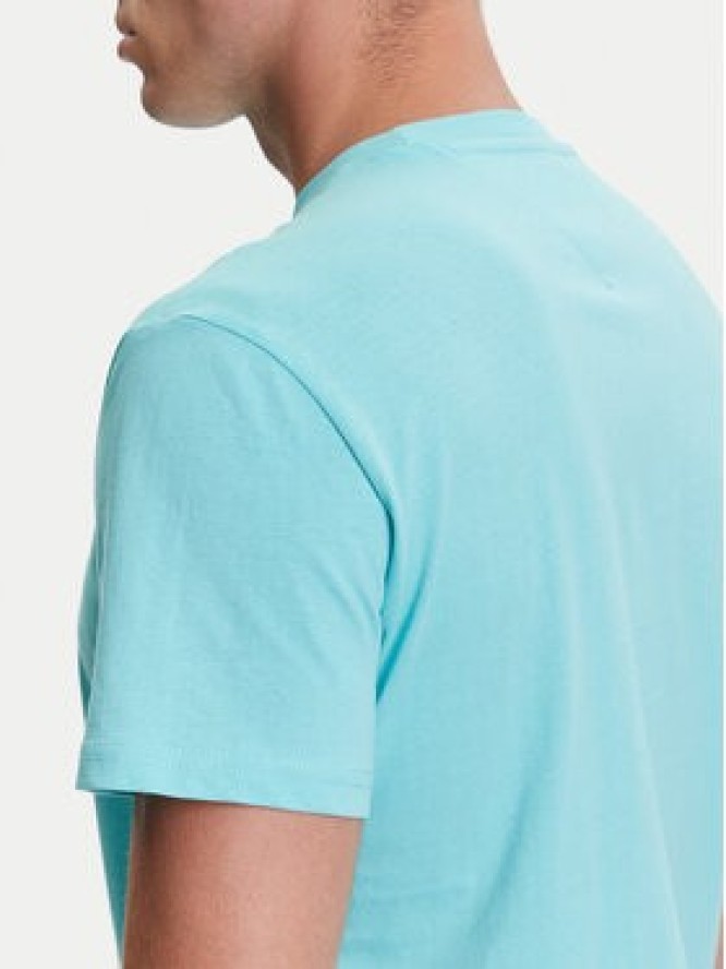 Tommy Jeans T-Shirt Linear Chest DM0DM21780 Zielony Slim Fit