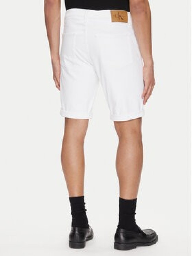Calvin Klein Jeans Szorty jeansowe J30J327536 Biały Slim Fit