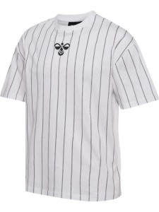 HUMMEL koszulka bawełniana męska Chevron Pinstripe