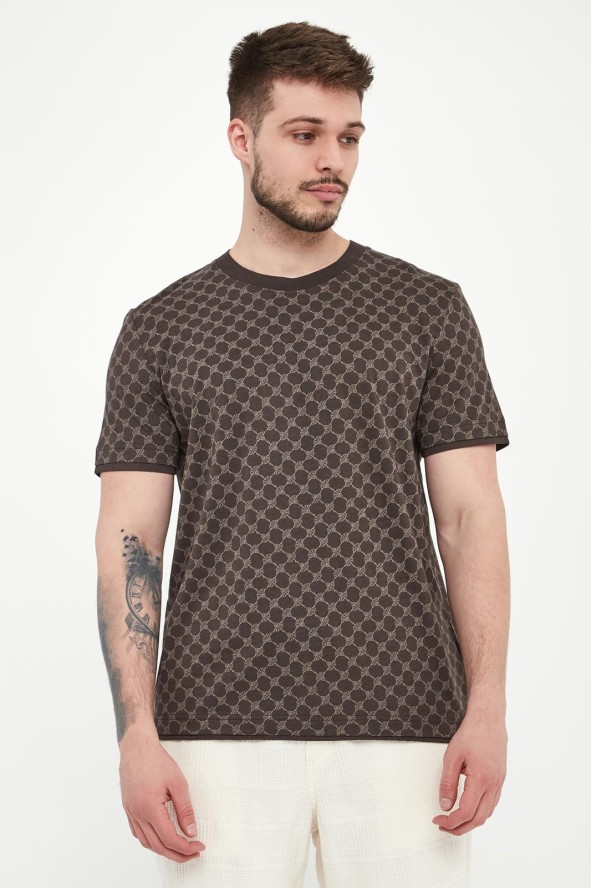 T-shirt męski z logo Victormanuel JOOP!
