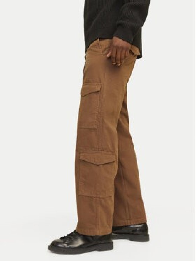 Jack & Jones Spodnie materiałowe Bill 12258307 Brązowy Relaxed Fit