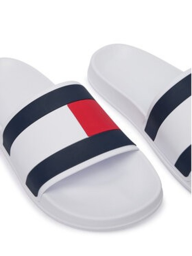 Tommy Hilfiger Klapki Core Hilfiger Flag Pool Slide FM0FM05798 Biały