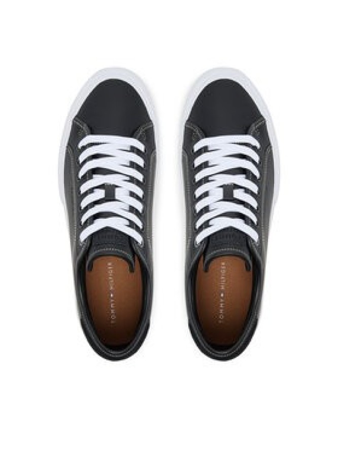 Tommy Hilfiger Tenisówki Th Hi Vulc Street Stitch FM0FM05645 Czarny