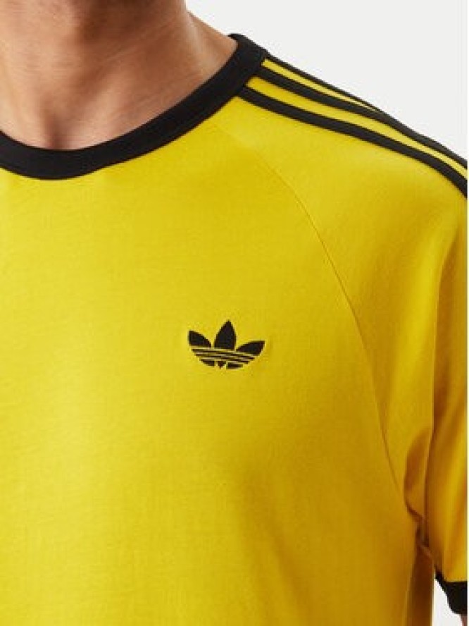 adidas T-Shirt 3-Stripes KE3533 Żółty Regular Fit