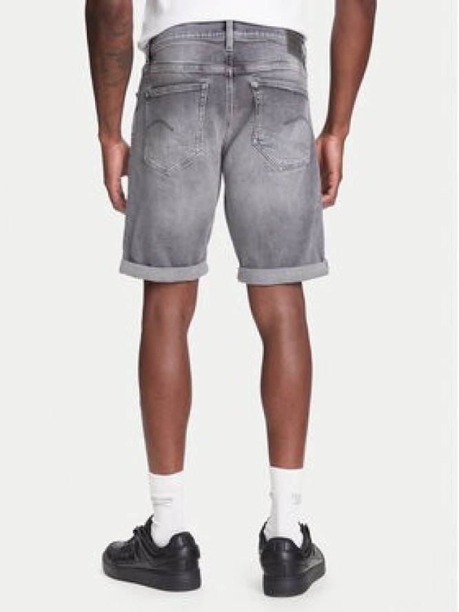 G-Star Raw Szorty jeansowe 3301 D10481-D535 Szary Slim Fit