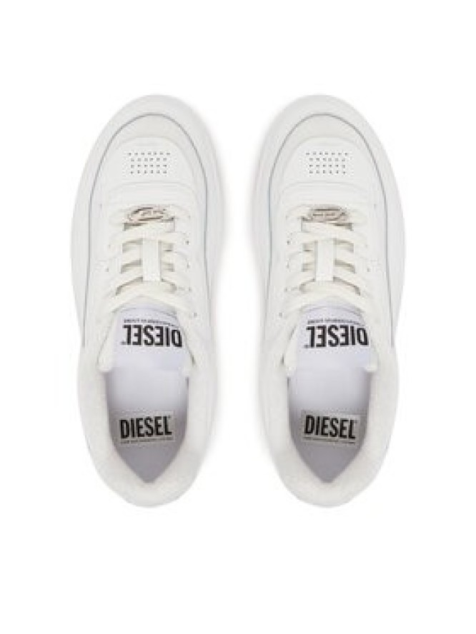 Diesel Sneakersy S-Oval Skate Low Y03511P8123 T1002 Biały