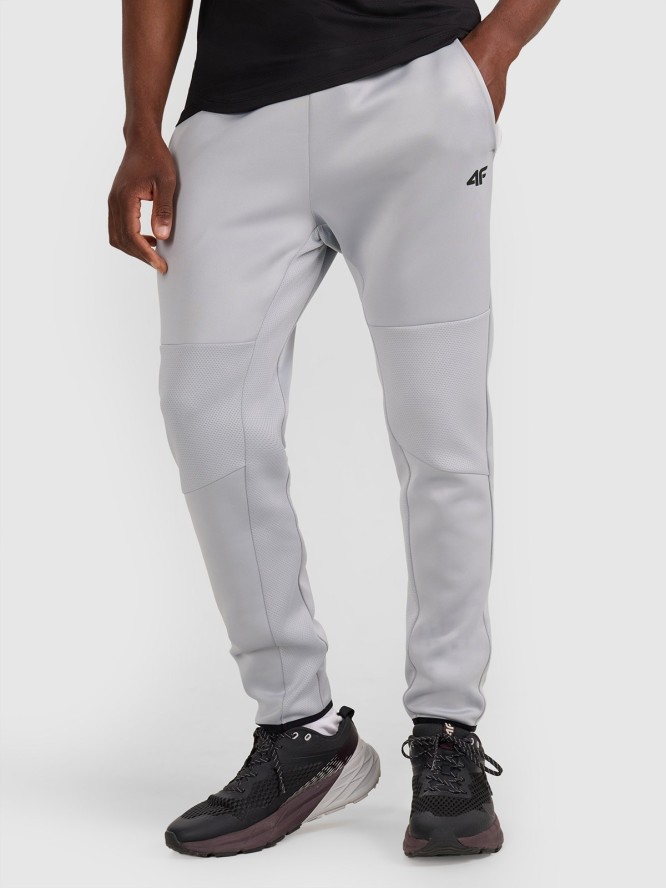4F Spodnie treningowe szybkoschnące męskie - szare XXL