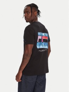 Tommy Jeans T-Shirt DM0DM21980 Czarny Regular Fit