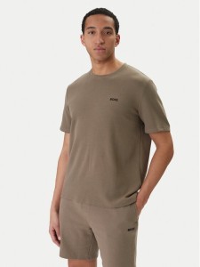 BOSS T-Shirt Waffle 50535891 Brązowy Regular Fit