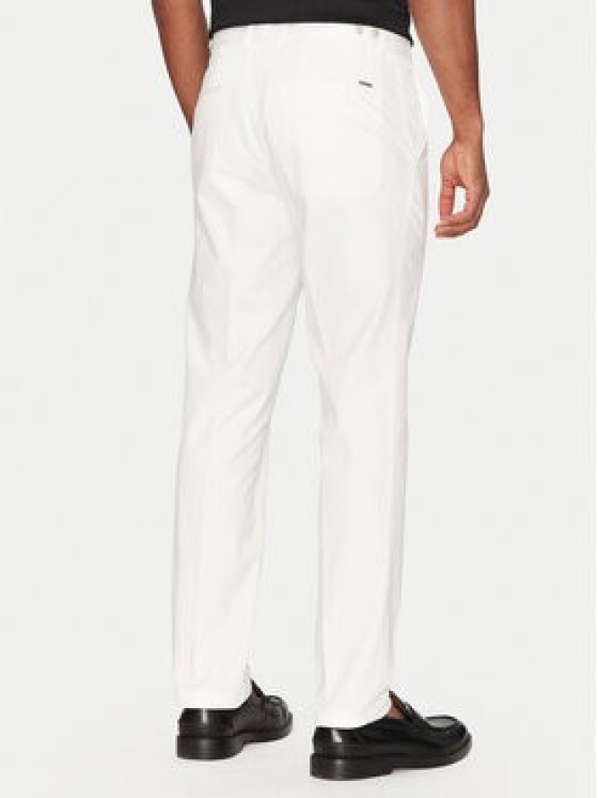 BOSS Spodnie garniturowe C-Genius 50539970 Biały Slim Fit