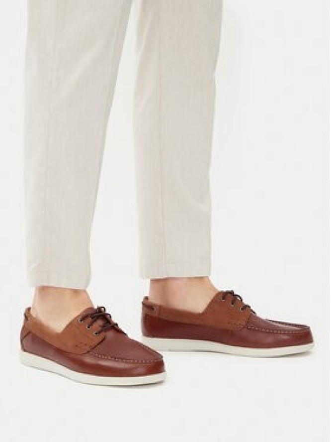 Clarks Mokasyny Bratton Boat 26181273 Brązowy