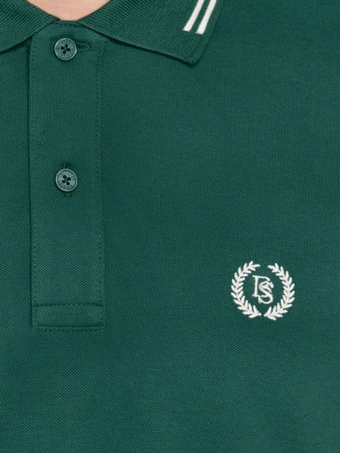 Koszulka męska polo zielona Poller 304