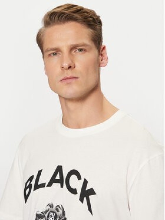 HUGO T-Shirt Dostalgi 50530684 Beżowy Relaxed Fit