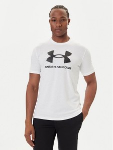 Under Armour T-Shirt Ua Sportstyle Logo Update Ss 1382911 Biały Loose Fit