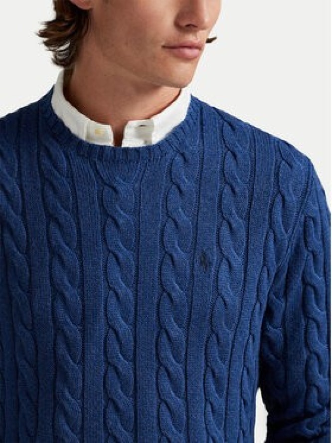 Polo Ralph Lauren Sweter 710775885532 Granatowy Regular Fit