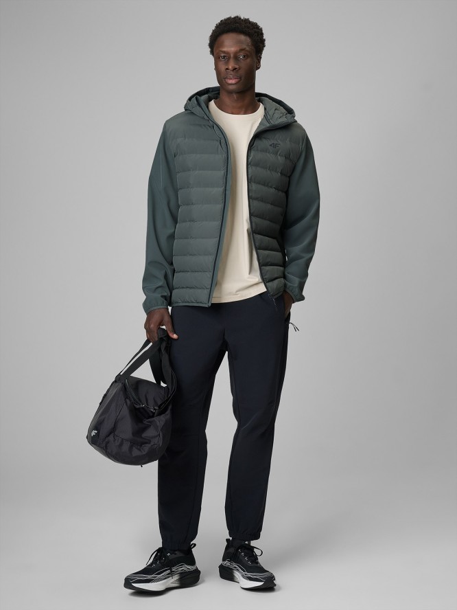 4F Kurtka z wypełnieniem syntetycznym męska - zielona S