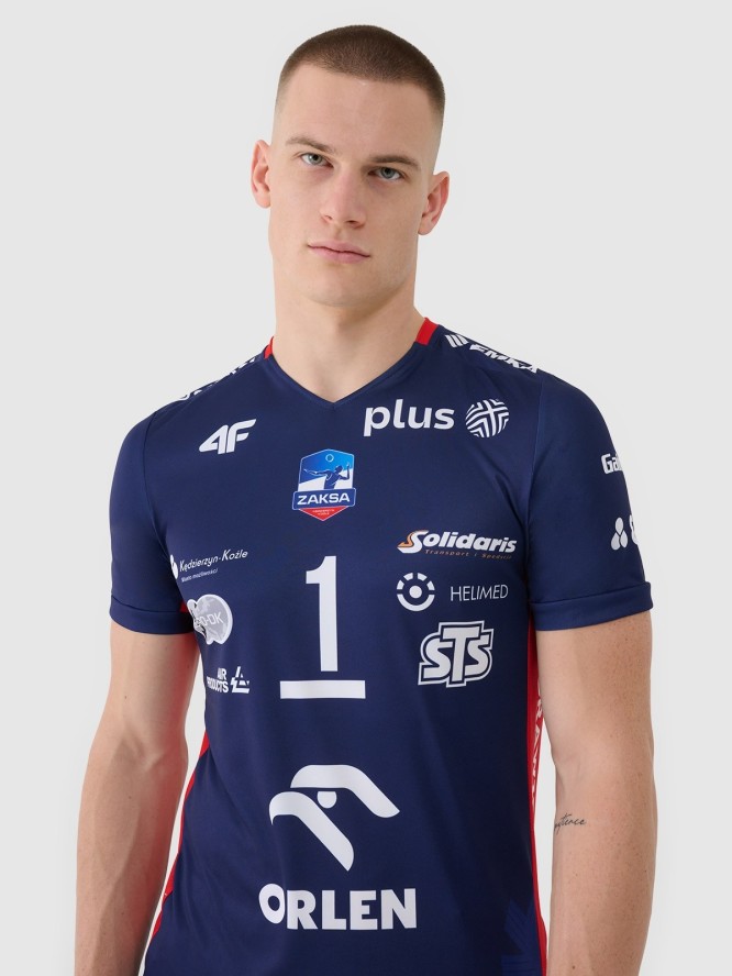 4F Koszulka meczowa replika wyjazdowa z sezonu 2024/25 męska 4F x Zaksa Kędzierzyn Koźle - Kurek - multikolor XS