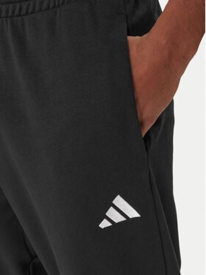 adidas Spodnie dresowe Essentials Feel Cozy JE3854 Czarny Regular Fit