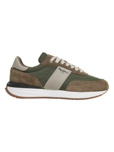 Pepe Jeans FOOTWEAR Sneakersy "Buster Supra" w kolorze oliwkowo-jasnobrązowym rozmiar: 42