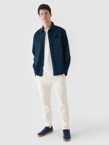 4F Spodnie dresowe męskie - beżowe XXL