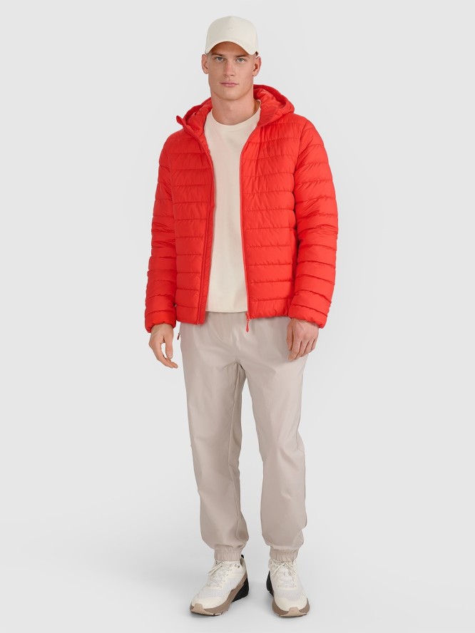 4F Kurtka puchowa z wypełnieniem syntetycznym męska - czerwona XXL