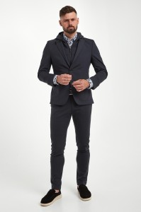 Spodnie męskie w kant KARL LAGERFELD