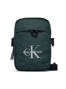 Calvin Klein Saszetka Bold Logo Nylon Slim Reporter LV04D3231G Zielony