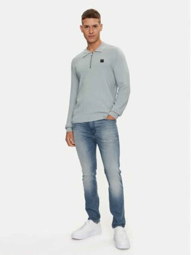HUGO Sweter Sastoon 50516640 Szary Slim Fit