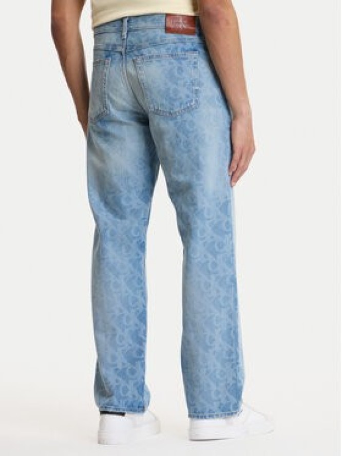 Calvin Klein Jeans Jeansy LV04RG765G Niebieski Straight Fit