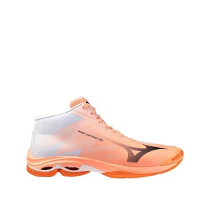 Buty do siatkówki Mizuno Wave Lightning Pro MID Pomarańczowe/Różowe