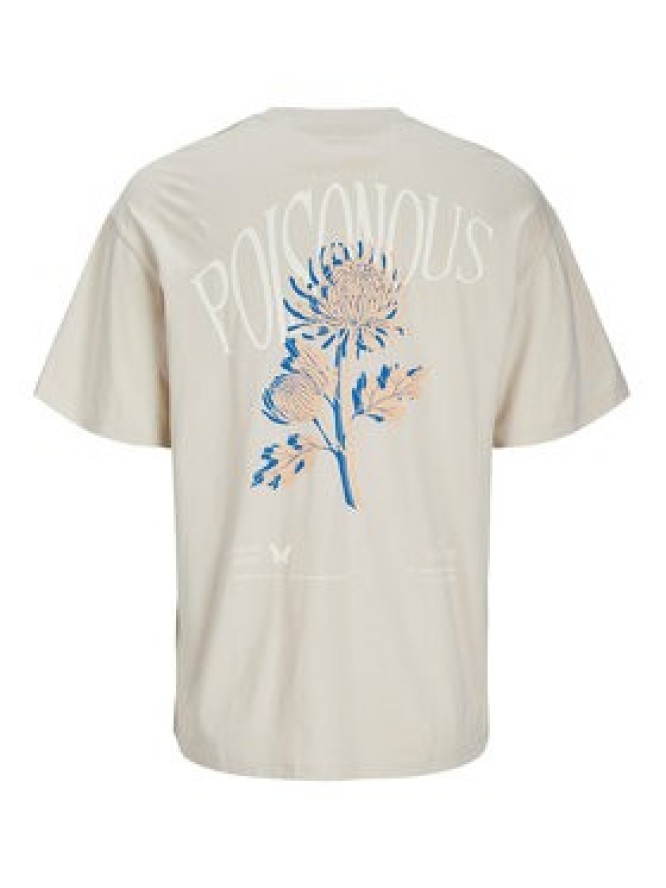 Jack & Jones T-Shirt Charge 12269384 Beżowy Relaxed Fit