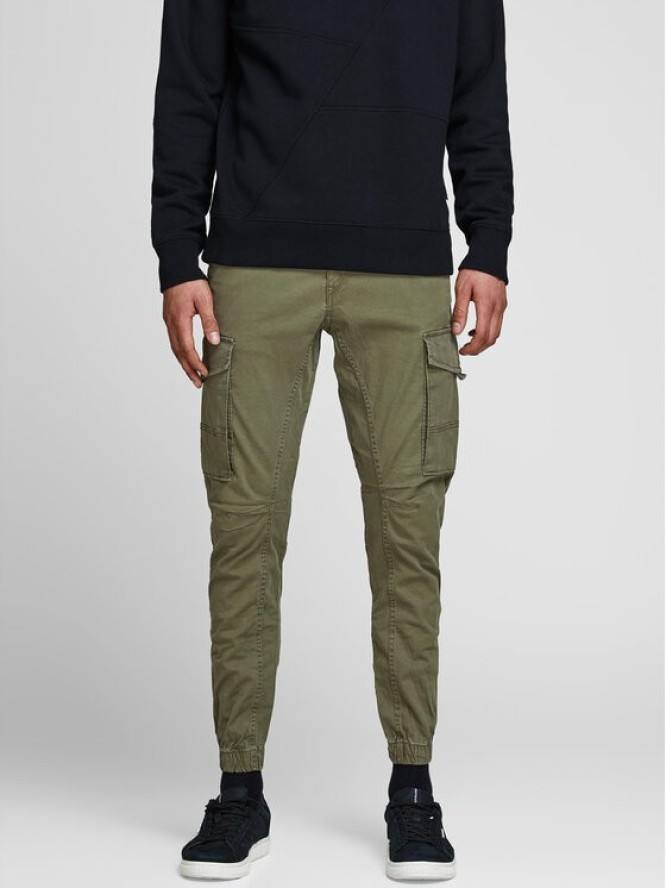 Jack & Jones Spodnie materiałowe Paul Flake 12141844 Zielony Tapered Fit