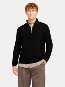 Jack & Jones Sweter Craig 12260826 Czarny Regular Fit