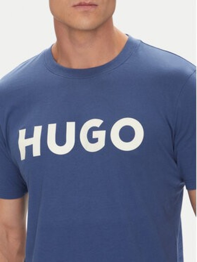 HUGO T-Shirt Dulivio 50467556 Niebieski Regular Fit