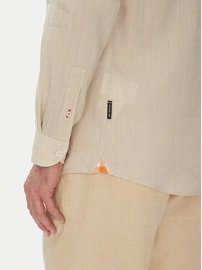 Hechter Paris Koszula 60356 151600 Beżowy Regular Fit