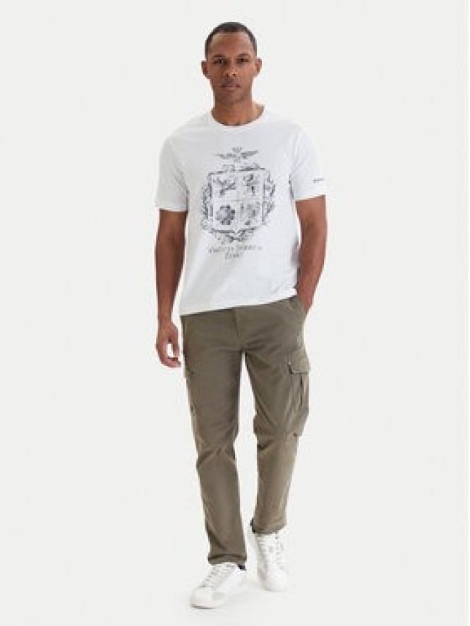 Aeronautica Militare T-Shirt 261TS2540UJ00727 Biały Regular Fit