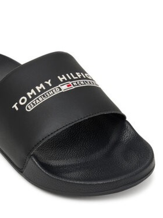 Tommy Hilfiger Klapki Raised Pool Slide FM0FM05761 Czarny