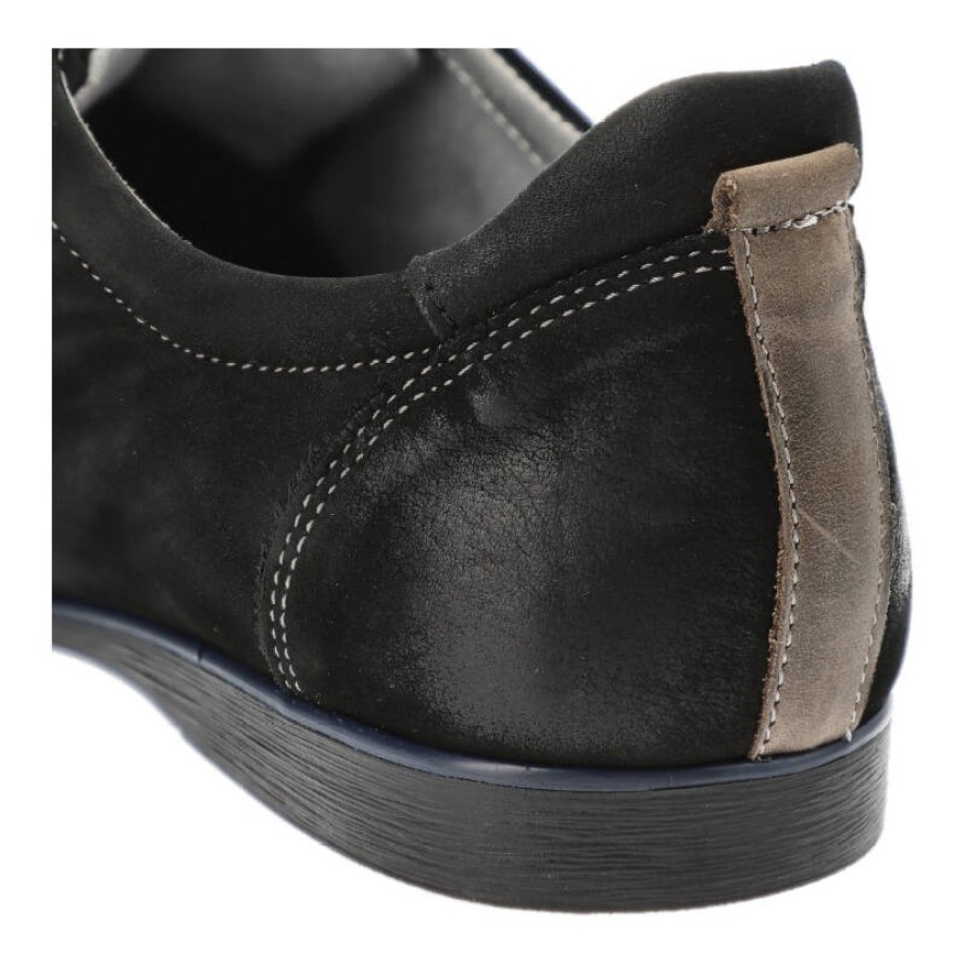 Czarne Półbuty Avanti Stylowe Obuwie Męskie