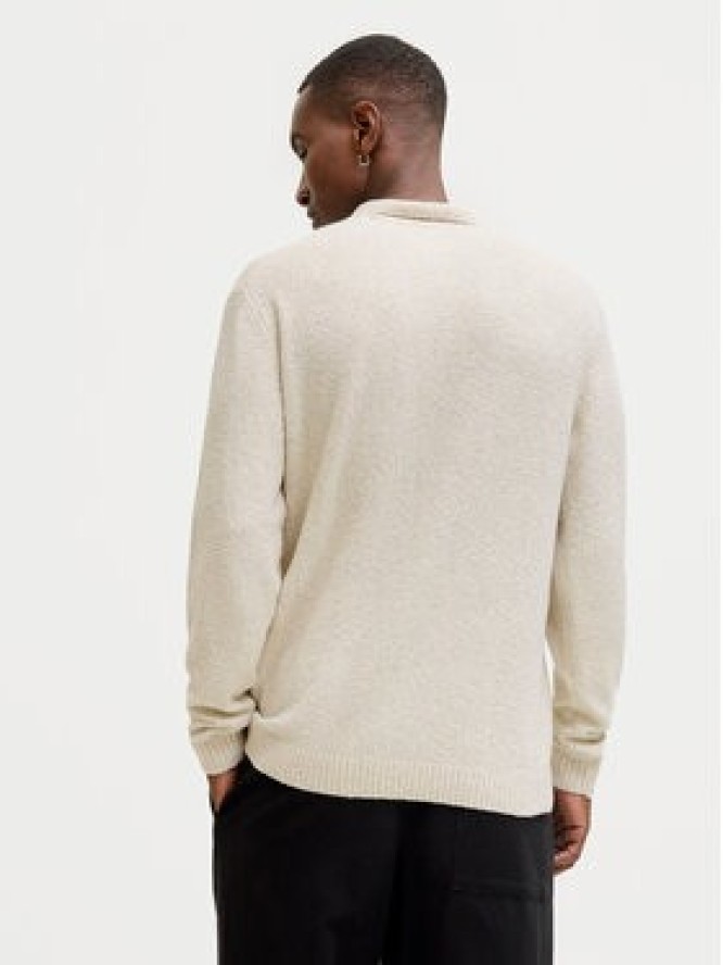 Jack & Jones Sweter Maverick 12286144 Beżowy Regular Fit