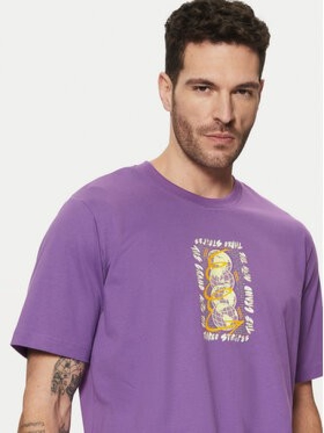 adidas T-Shirt Trefoil Series JP4498 Fioletowy Regular Fit