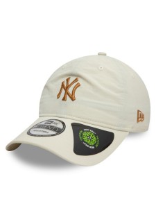 New Era Czapka z daszkiem New York Yankees Recycled 9Twenty 60595203 Écru
