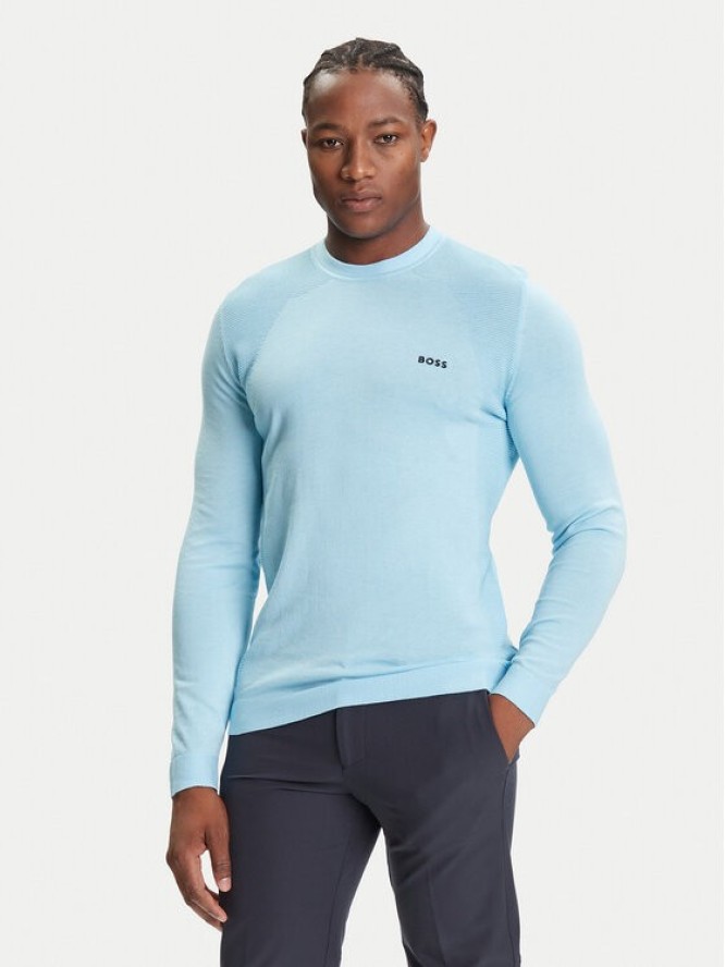 BOSS Sweter K_Momentum 50541944 Błękitny Regular Fit