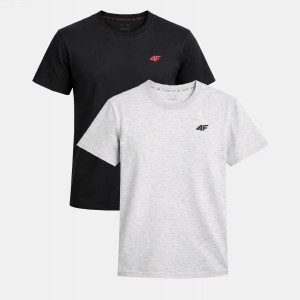T-SHIRT MĘSKI 4F KOSZULKA ZESTAW KOMPLET 2 SZTUKI TTSHM3341