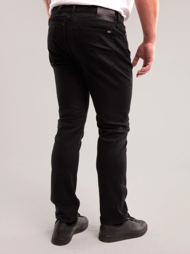 Jeansy męskie dopasowane czarne Terry 915