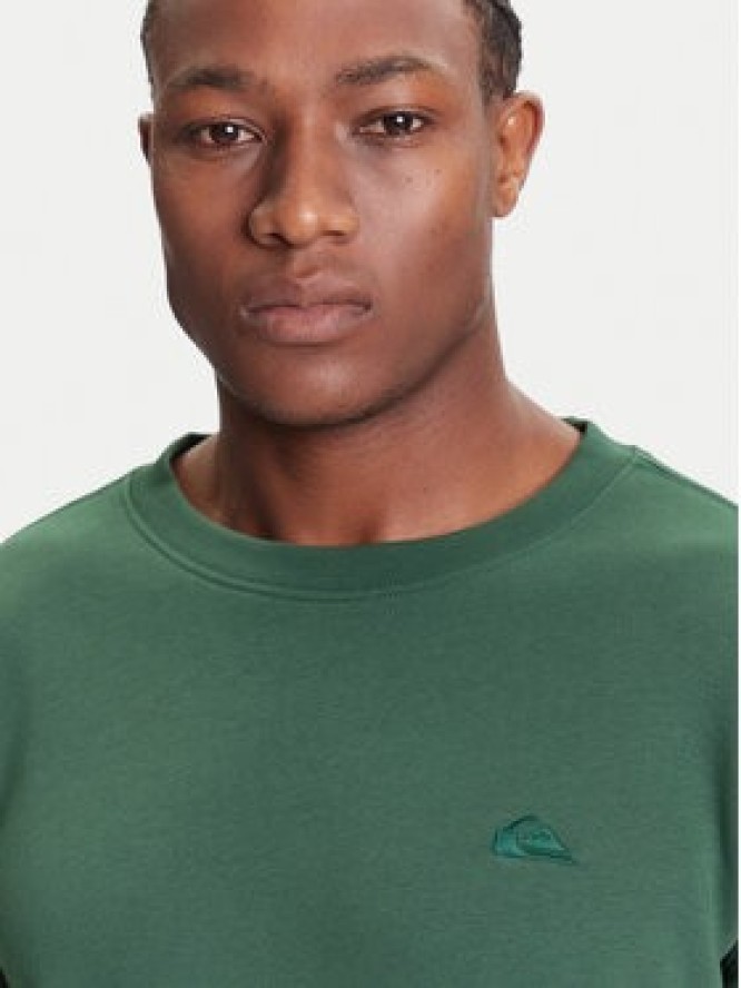 Quiksilver Bluza Salt Water Crew EQYFT05158 Zielony Regular Fit