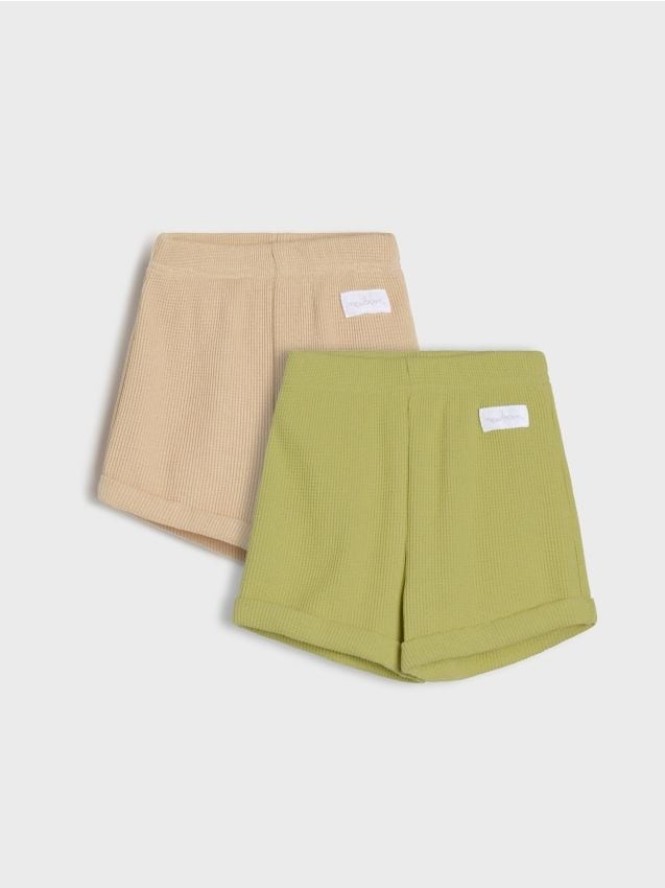 Szorty 2 pack - beżowy