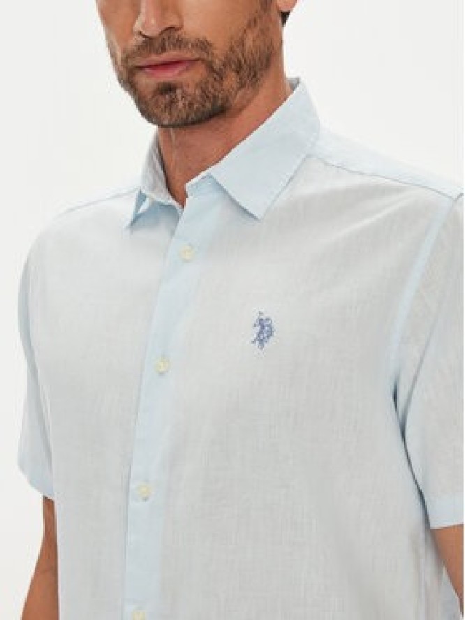 U.S. Polo Assn. Koszula MUP3254 Błękitny Regular Fit