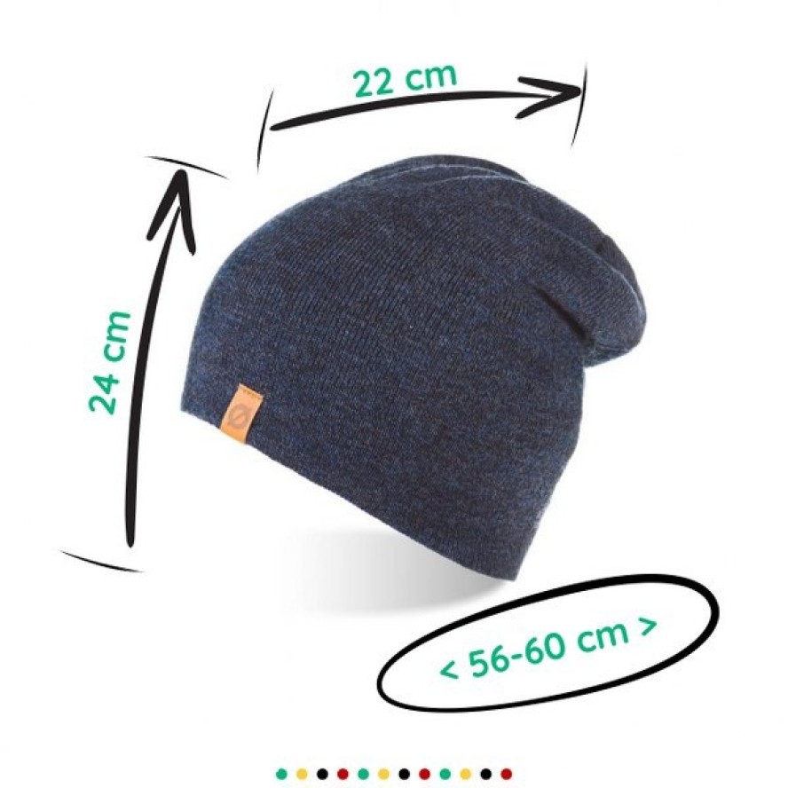 Męska czapka zimowa Brødrene cz4 granatowa 9915