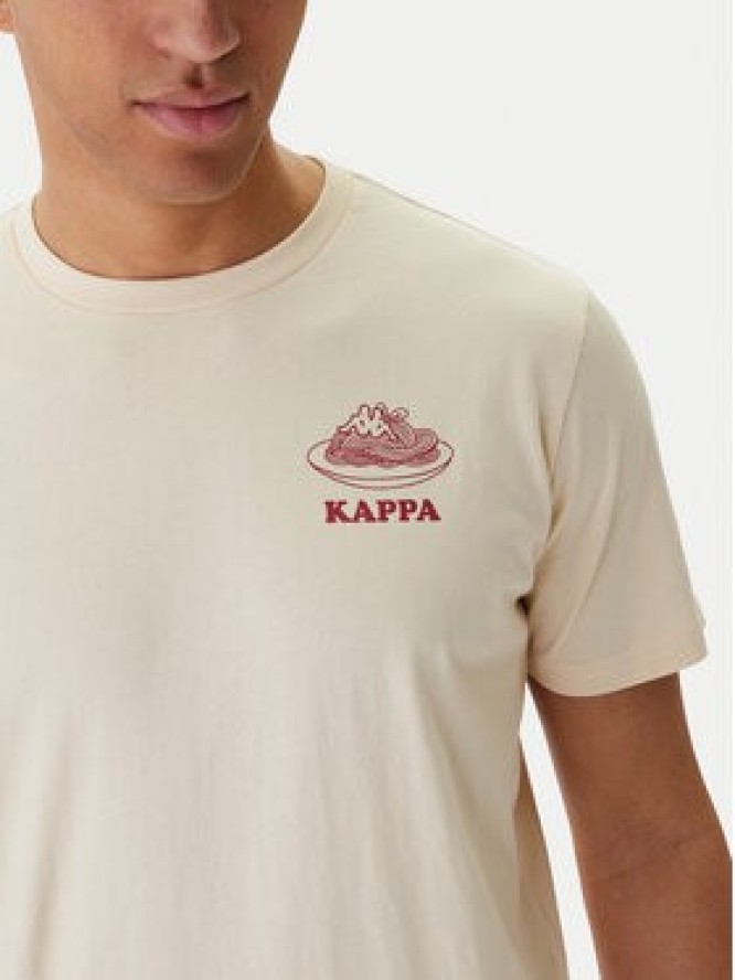 Kappa T-Shirt 37276IW Beżowy Regular Fit