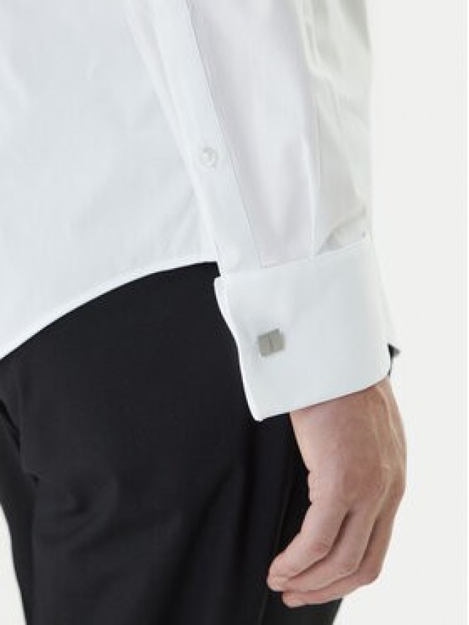 Calvin Klein Koszula LV019EU063 Biały Slim Fit